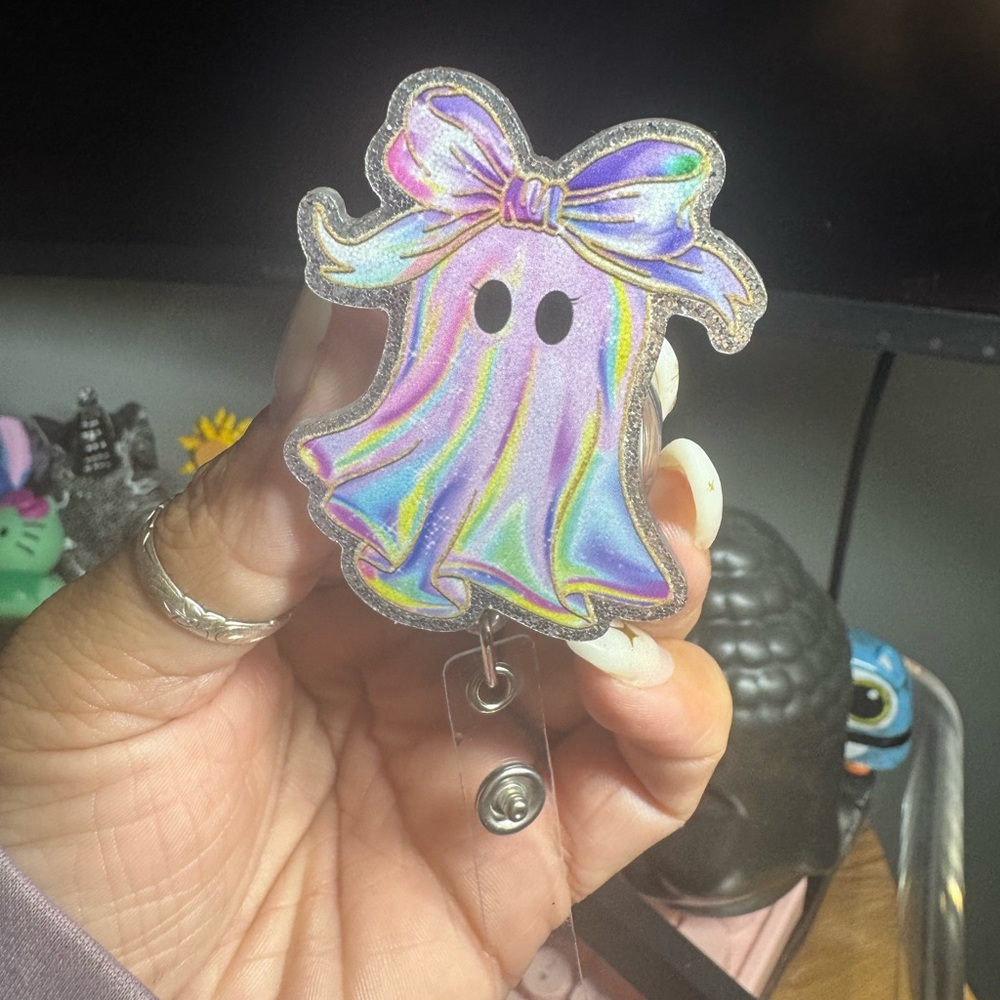 Holographic Ghost Business Card Holder